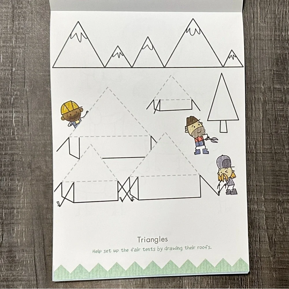 💞 New Leap Frog Tag Reader Learn To Write & Drawing With Shapes Workbook